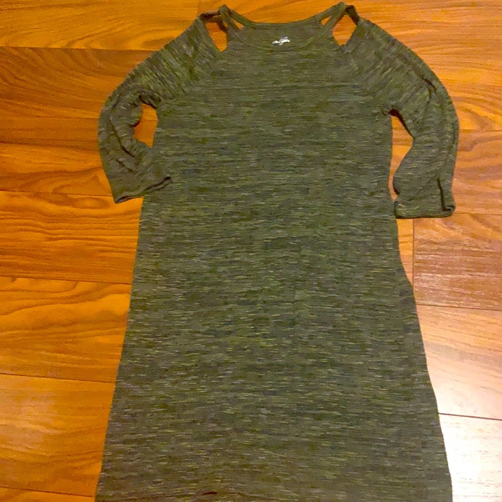 Green jersey dress